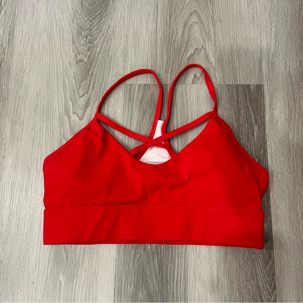 NVGTN Red Sports Bra Size M